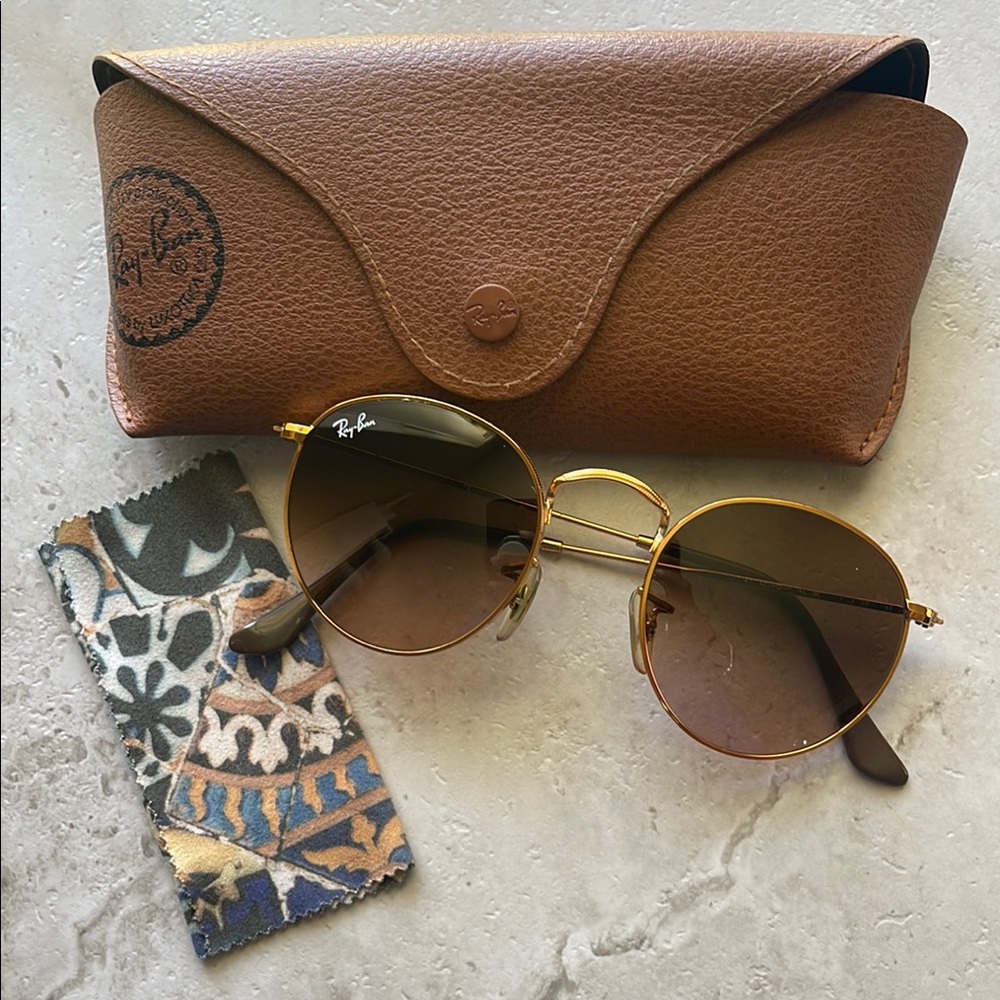 Ray-Ban Gold Sunglasses